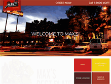 Tablet Screenshot of maxschicken.com